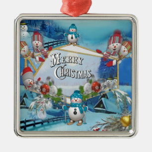 Ornamento De Metal Feliz Natal