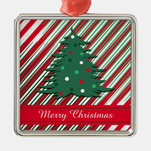 Ornamento De Metal Feliz Natal (Frente)