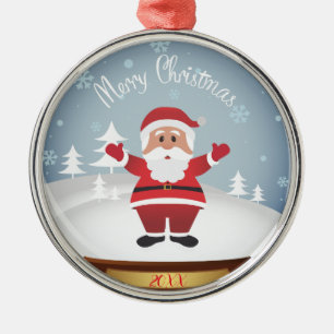 Ornamento De Metal Feliz Natal