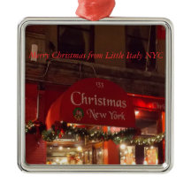 Feliz Natal da Pequena Itália NYC 1 Ornament