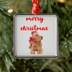 Ornamento De Metal Feliz Natal Doggy