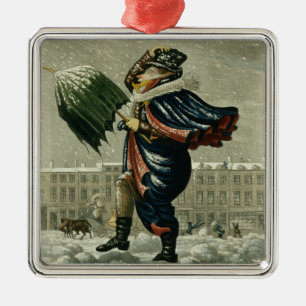Ornamento De Metal Feliz Natal e um feliz ano novo em Londres,