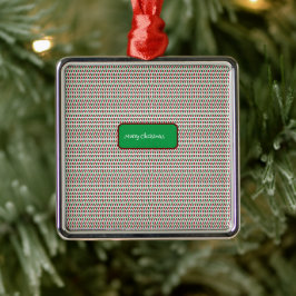 Ornamento De Metal Feliz Natal Elegante e moderno personalização