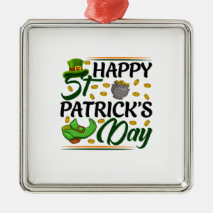 Ornamento De Metal Feliz Rua Patrick S Day