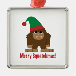 Ornamento De Metal Feliz Squatchmas!