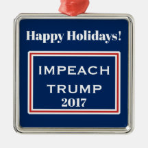 Felizes Feriados Impeach Trump Red White Modelo