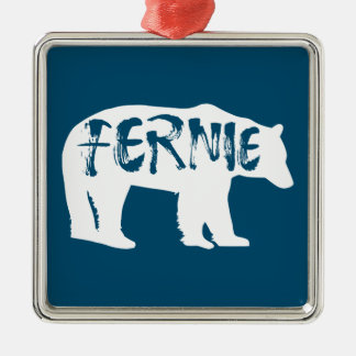 Ornamento De Metal Fernie British Columbia Bear
