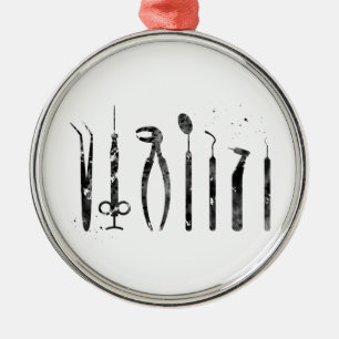 Ornamento De Metal Ferramentas Dentist