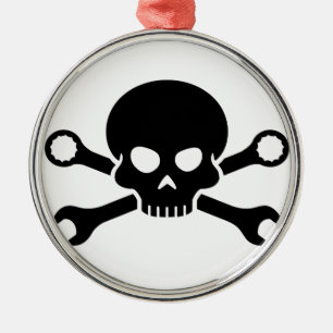 Ornamento De Metal Ferramentas do crânio "n" - parafuse o pirata 1 (