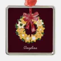 Festa de Cookie de Natal com fundo de Borgonha