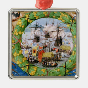 Ornamento De Metal Festival da frota portuguesa