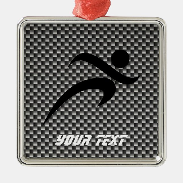 Ornamento De Metal Fibra do carbono do falso; Funcionamento (Frente)