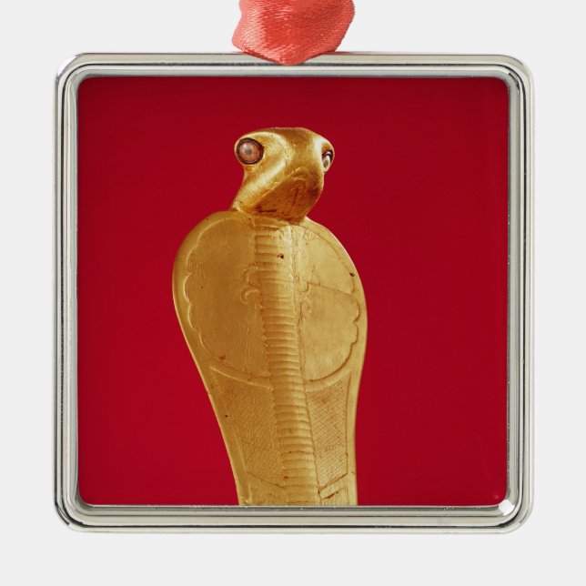 Ornamento De Metal Figura da cobra Netjer-Ankh (Frente)