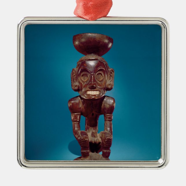 Ornamento De Metal Figura da deidade, República Dominicana (Frente)