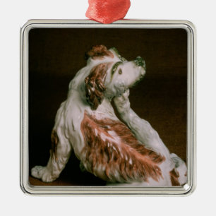 Ornamento De Metal Figura de Derby de um spaniel de rei Charles