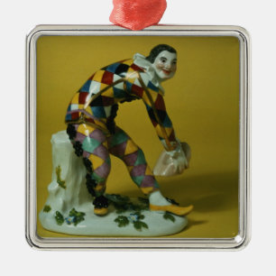 Ornamento De Metal Figura de Meissen do Harlequin, c.1750