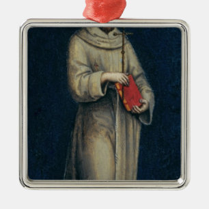 Ornamento De Metal Figura de uma monge Franciscan