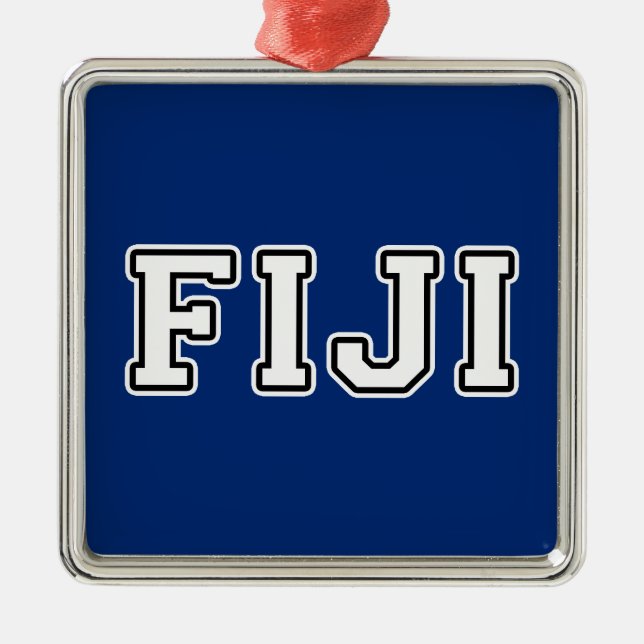 Ornamento De Metal Fiji (Frente)