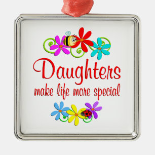 Ornamento De Metal Filha especial