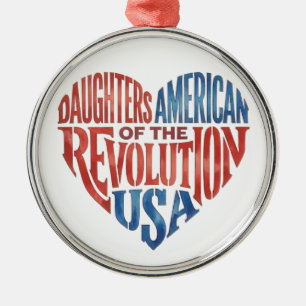 Ornamento De Metal Filha Linha de Ancestralidade da Revolução America