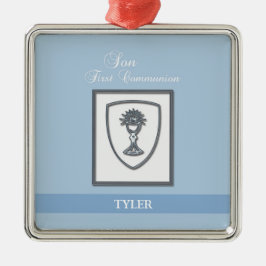 Ornamento De Metal Filho, 1ª Comunhão Silver Chalice