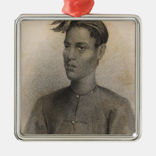 Ornamento De Metal Filho do Sultão, Sooloo, Filipinas