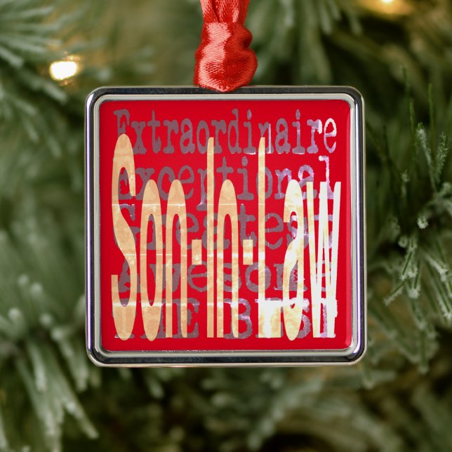 Ornamento De Metal Filho Em Direito Extraordinário (Árvore)