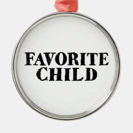Ornamento De Metal Filho favorito engraçado número um rivalidade entr