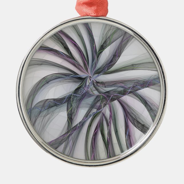 Ornamento De Metal Filigree aciona Fractal Abstrato Swing Moderno (Frente)