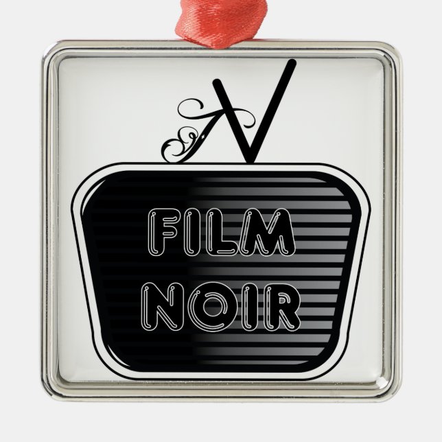 Ornamento De Metal Film Noir (Frente)