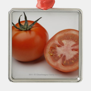 Ornamento De Metal Fim-acima de dois tomates