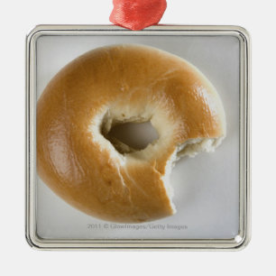 Ornamento De Metal Fim-acima de um bagel