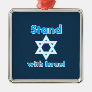 Ornamento De Metal Fique com Israel - CHEIO - Magen David