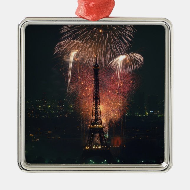 Ornamento De Metal Fireworks, Torre Eiffel, Paris, França (Frente)