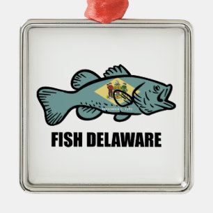 Ornamento De Metal Fish Delaware