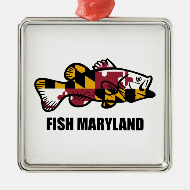 Ornamento De Metal Fish Maryland (Frente)