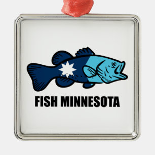Ornamento De Metal Fish Minnesota
