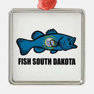Ornamento De Metal Fish South Dakota