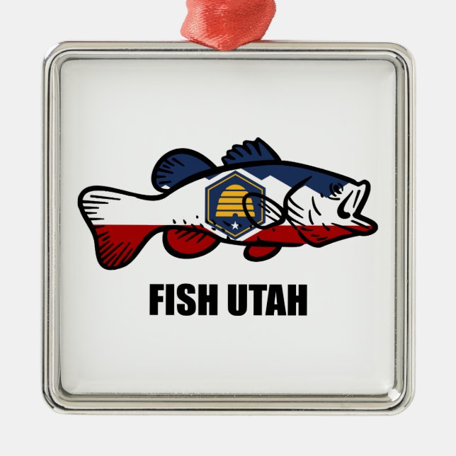 Ornamento De Metal Fish Utah (Frente)