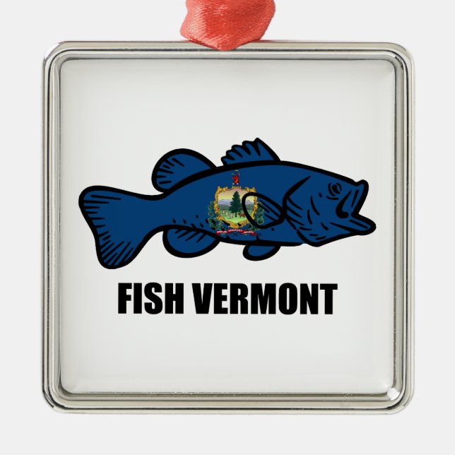 Ornamento De Metal Fish Vermont (Frente)