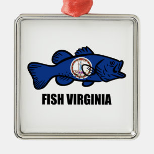 Ornamento De Metal Fish Virginia