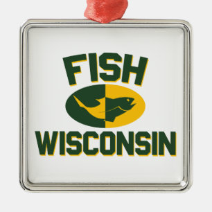 Ornamento De Metal Fish Wisconsin