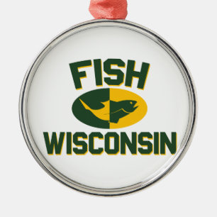 Ornamento De Metal Fish Wisconsin