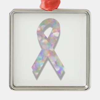 Ornamento De Metal fita de cancer pulmonar pérola