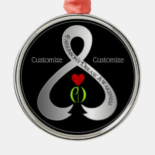 Ornamento De Metal Fita de Sensibilização do Parkinson