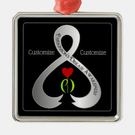 Ornamento De Metal Fita de Sensibilização do Parkinson