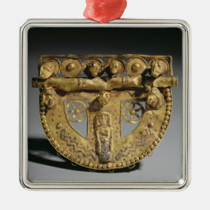 Ornamento De Metal Fivela de cinto com decoração granulada,