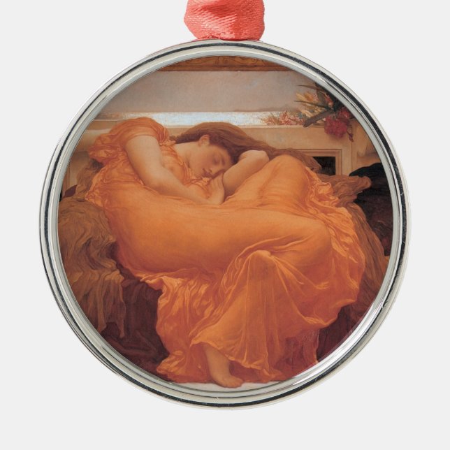 Ornamento De Metal Flaming June (Frente)