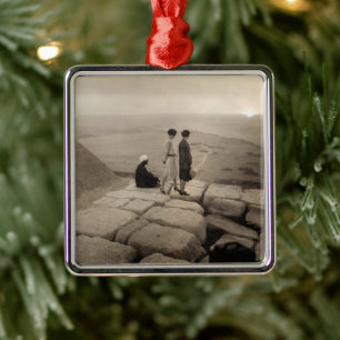 Ornamento De Metal Flapper Girls Sunrise na Pirâmide Khufu, Egito 192