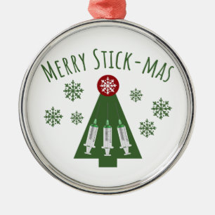 Ornamento De Metal Flebotomista Árvore de Natal Verde Fofa